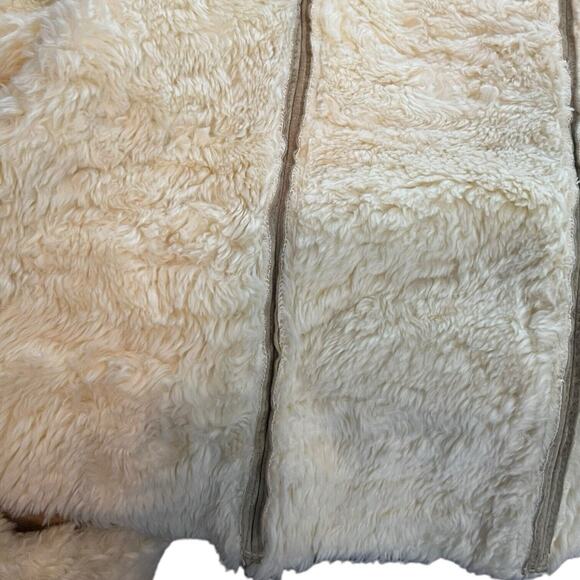 XOXO DIstressed Suede Jacket With Sherpa Lining Women’s Size XL Penny Lane Vibes - Picture 12 of 16